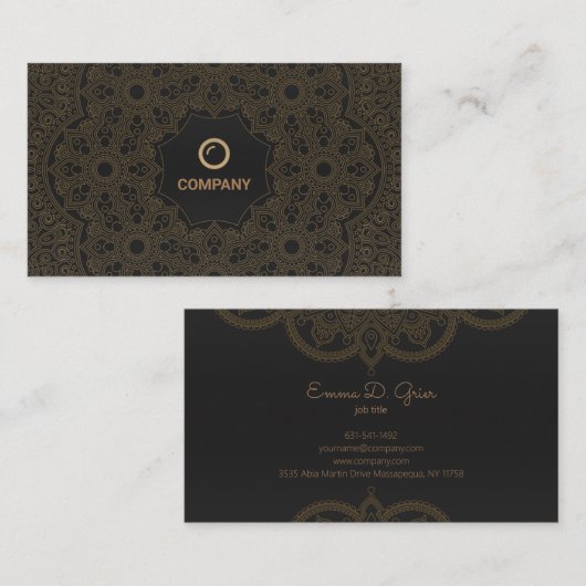 Uitstekend Custom Luxury Visitekaartje Design (Voorkant / Achterkant)