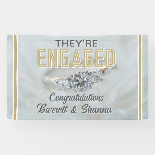 Uitstekend! CUSTOM verloving banner (Horizontaal)