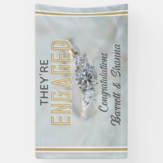 Uitstekend! CUSTOM verloving banner (Verticaal)