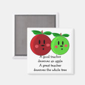 Uitstekend design voor leerkrachten magneet (Voorkant / Achterkant)