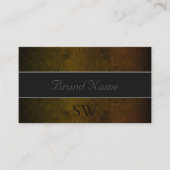 Uitstekend donkergele slangenpatroon en Initialen Visitekaartje (Voorkant)