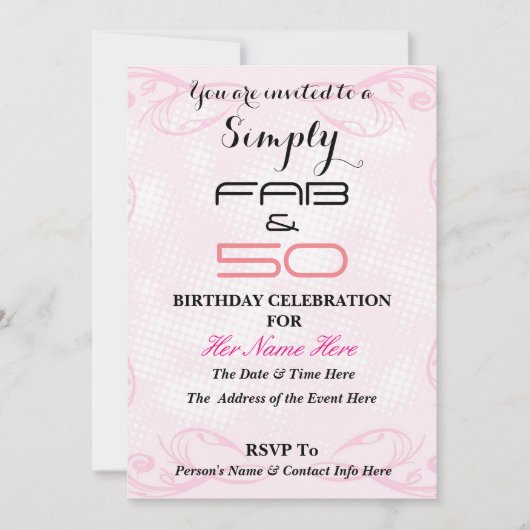 Uitstekend en 50 - Gewoon FAB & 50 - Kaart (Voorkant)