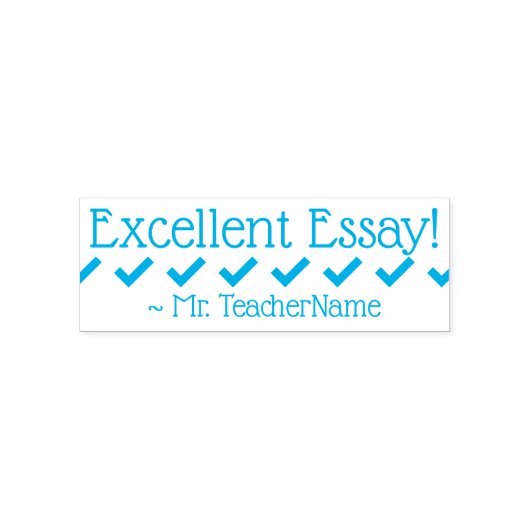 "Uitstekend Essay!" Tutor Feedback Rubber Stempel (Design)