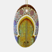 Uitstekend gedetailleerde Marokkaanse patroondeur Keramisch Ornament (Rechts)