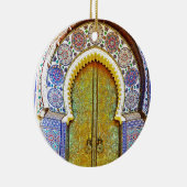 Uitstekend gedetailleerde Marokkaanse patroondeur Keramisch Ornament (Rechts)