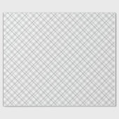 Uitstekend geruit patroon van grijs wit cadeaupapier (Vlak)