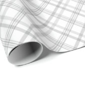 Uitstekend geruit patroon van grijs wit cadeaupapier (Rol Hoek)