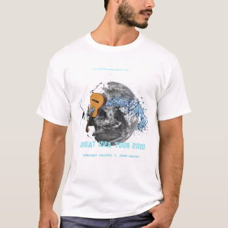Uitstekend ideaal Ronde, volledig kleurenwereldbol T-shirt
