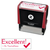 "Uitstekend!" Instructeur Feedback Rubberstempel Zelfinktende Stempel (In situ)