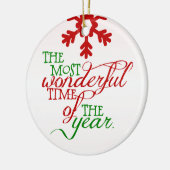 Uitstekend kerstfeestdag, persoonlijk Ornament (Links)