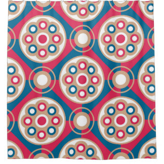 Uitstekend, luxueus, middeleeuws naadloos patroon, douchegordijn