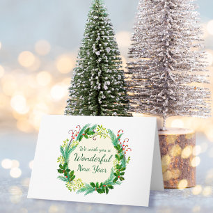 Uitstekend nieuwjaar, eenvoudig en elegant kaart