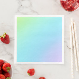 Uitstekend pastel-regenboogbruispapier Napkins Servet