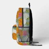 Uitstekend patroon met chrysanten bedrukte rugzak (Rechts)