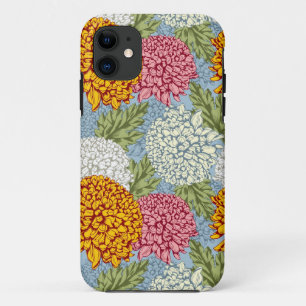 Uitstekend patroon met chrysanten Case-Mate iPhone case