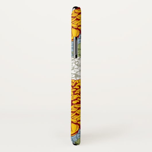 Uitstekend patroon met chrysanten Case-Mate iPhone case (Achterkant / rechts)