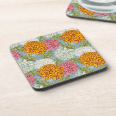 Uitstekend patroon met chrysanten drankjes onderzetter (Linkerzijde)