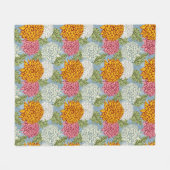 Uitstekend patroon met chrysanten fleece deken (Voorkant (Horizontaal))