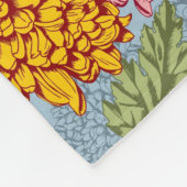 Uitstekend patroon met chrysanten fleece deken (Hoek)