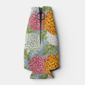 Uitstekend patroon met chrysanten flesjeskoeler (Achterkant)