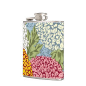 Uitstekend patroon met chrysanten heupfles (Links)