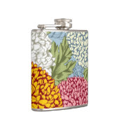 Uitstekend patroon met chrysanten heupfles (Rechts)