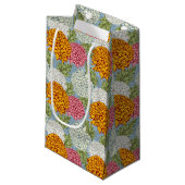 Uitstekend patroon met chrysanten klein cadeauzakje (Voorkant Gekanteld)