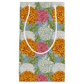 Uitstekend patroon met chrysanten klein cadeauzakje (Voorkant)