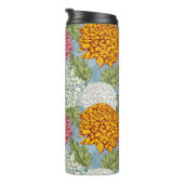 Uitstekend patroon met chrysanten thermosbeker (Geroteerd rechts)