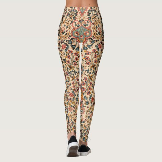 Uitstekend  Perzisch tapijtpatroon Leggings (Achterkant)
