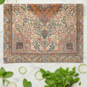 Uitstekend  Perzisch tapijtpatroon Theedoek (Gevouwen)