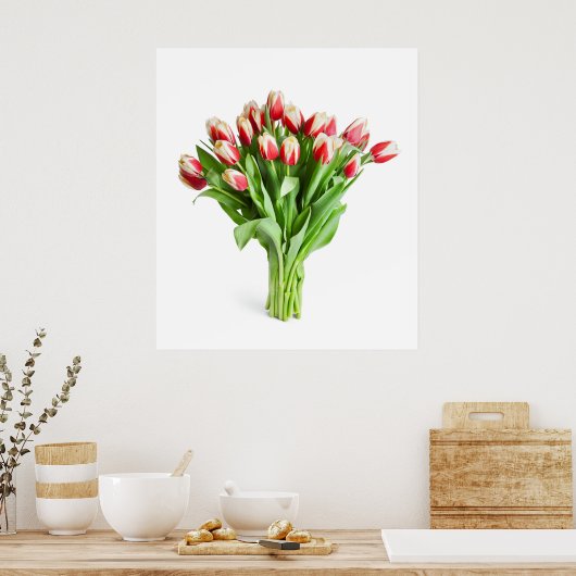 Uitstekend Poster van Flowers - Tulpen (Keuken)