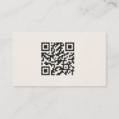 Uitstekend Roos QR Code Visitekaartje (Achterkant)