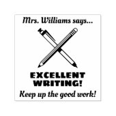 Uitstekend schrijven van aangepaste docenten  zelfinktende stempel (Design)