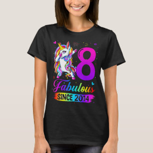 Uitstekend sinds 2014 Kinder 8e verjaardag 8 jaar T-shirt