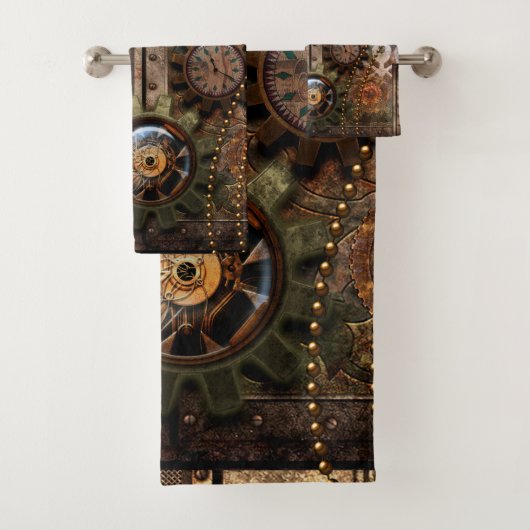 Uitstekend steampunkontwerp bad handdoek (Insitu)