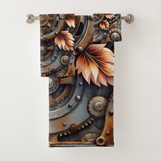 Uitstekend steampunkontwerp bad handdoek (Insitu)