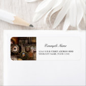 Uitstekend steampunkontwerp etiket (Insitu)