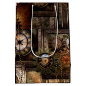 Uitstekend steampunkontwerp medium cadeauzakje (Achterkant)