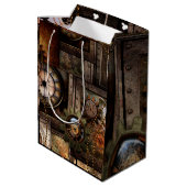 Uitstekend steampunkontwerp medium cadeauzakje (Achterkant Gekanteld)