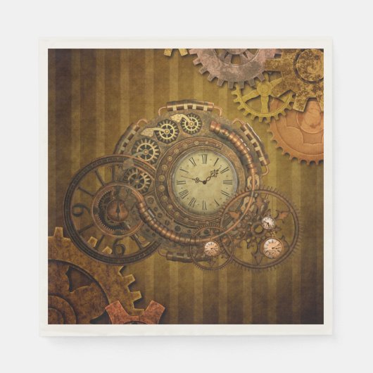 Uitstekend steampunkontwerp servet (Voorkant)