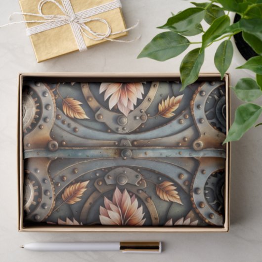 Uitstekend steampunkontwerp tissuepapier (Geschenk)