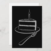 Uitstekend stuk taart ontwerp, verjaardag of evene feestdagenkaart (Voorkant / Achterkant)