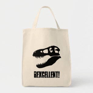 "Uitstekend!" T. rex dinosaurusschedel Tote Bag
