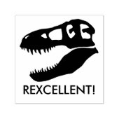 Uitstekend! T-rex dinosaurusschedel Zelfinktende Stempel (Design)