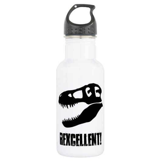 "Uitstekend!" T. rex Skull Waterfles (Voorkant)