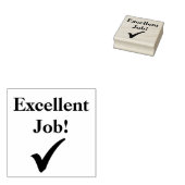 Uitstekend taakvinkje rubberstempel (Gestempeld)