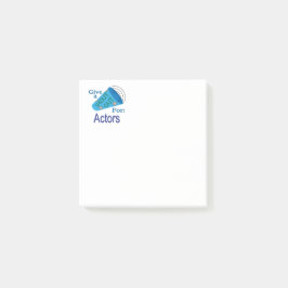Uitstekend voor acteurs post-it® notes
