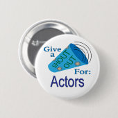 Uitstekend voor acteurs ronde button 5,7 cm (Voorkant /achterkant)