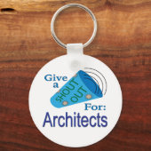 Uitstekend voor architecten sleutelhanger (Voorkant)